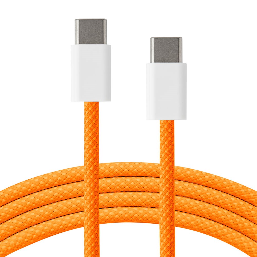 Xceed Braided USB-C to USB-C PD 60W - 1m - Orange