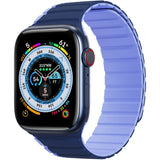 Apple Watch (42/44/SE/45/46/49mm) Dux Ducis LD-Series Magnetic Silicone Strap - Blue