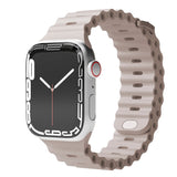 Vonmählen Apple Watch (38/40/SE/41/42mm) Wave Band Silicone Strap - Beige