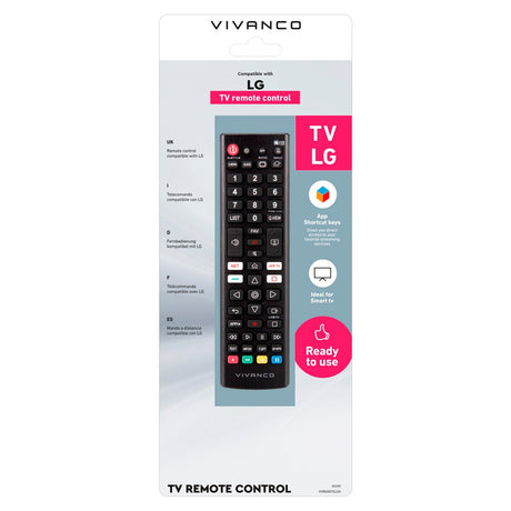 Vivanco LG Remote Control for TV - Black