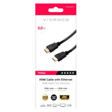 Vivanco HDMI 2.0 Cable (Male to Male) 4K / 60Hz - 3m - Black