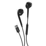 MUSIC HERO Tubb Stereo In-Ear Headphones with USB-C & Microphone - Black