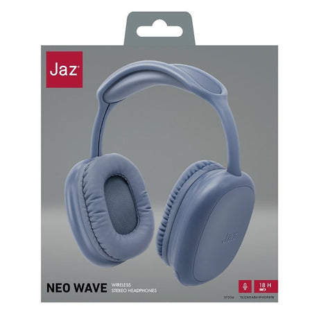 Jaz Neo Wave Wireless Bluetooth Over-Ear Headphones - Blue