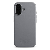 WOOLNUT iPhone 17 Full Grain Leather Case - MagSafe Compatible - Grey