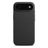 WOOLNUT iPhone Air Full Grain Leather Case - MagSafe Compatible - Black