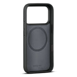 WOOLNUT iPhone 17 Pro Full Grain Leather Case - MagSafe Compatible - Black