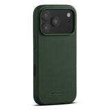 WOOLNUT iPhone 17 Pro Full Grain Leather Case - MagSafe Compatible - Green