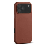 WOOLNUT iPhone 17 Pro Max Full Grain Leather Case - MagSafe Compatible - Brown