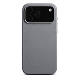 WOOLNUT iPhone 17 Pro Max Full Grain Leather Case - MagSafe Compatible - Grey