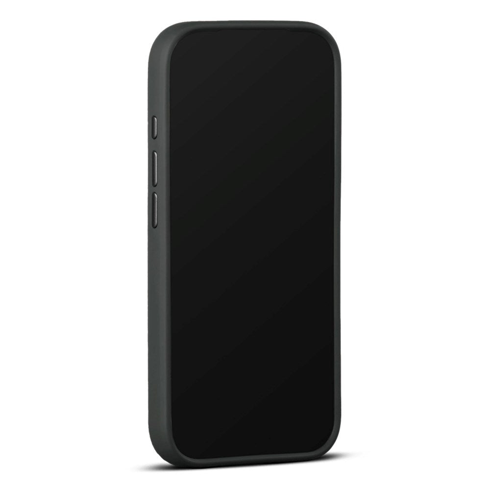 iPhone 18 Pro WOOLNUT Genuine Leather Case - MagSafe Compatible - Black