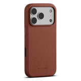 iPhone 18 Pro Max WOOLNUT Genuine Leather Case - MagSafe Compatible - Brown