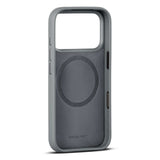 iPhone 18 Pro Max WOOLNUT Genuine Leather Case - MagSafe Compatible - Grey