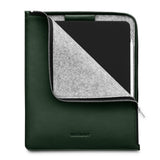 Woolnut iPad / Tablet (26.5 x 32.5 cm) Genuine Leather Folio Sleeve - Green