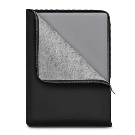 Woolnut Coated Folio PU Leather Sleeve for MacBook / Laptop 16" (360 x 250mm) - Black