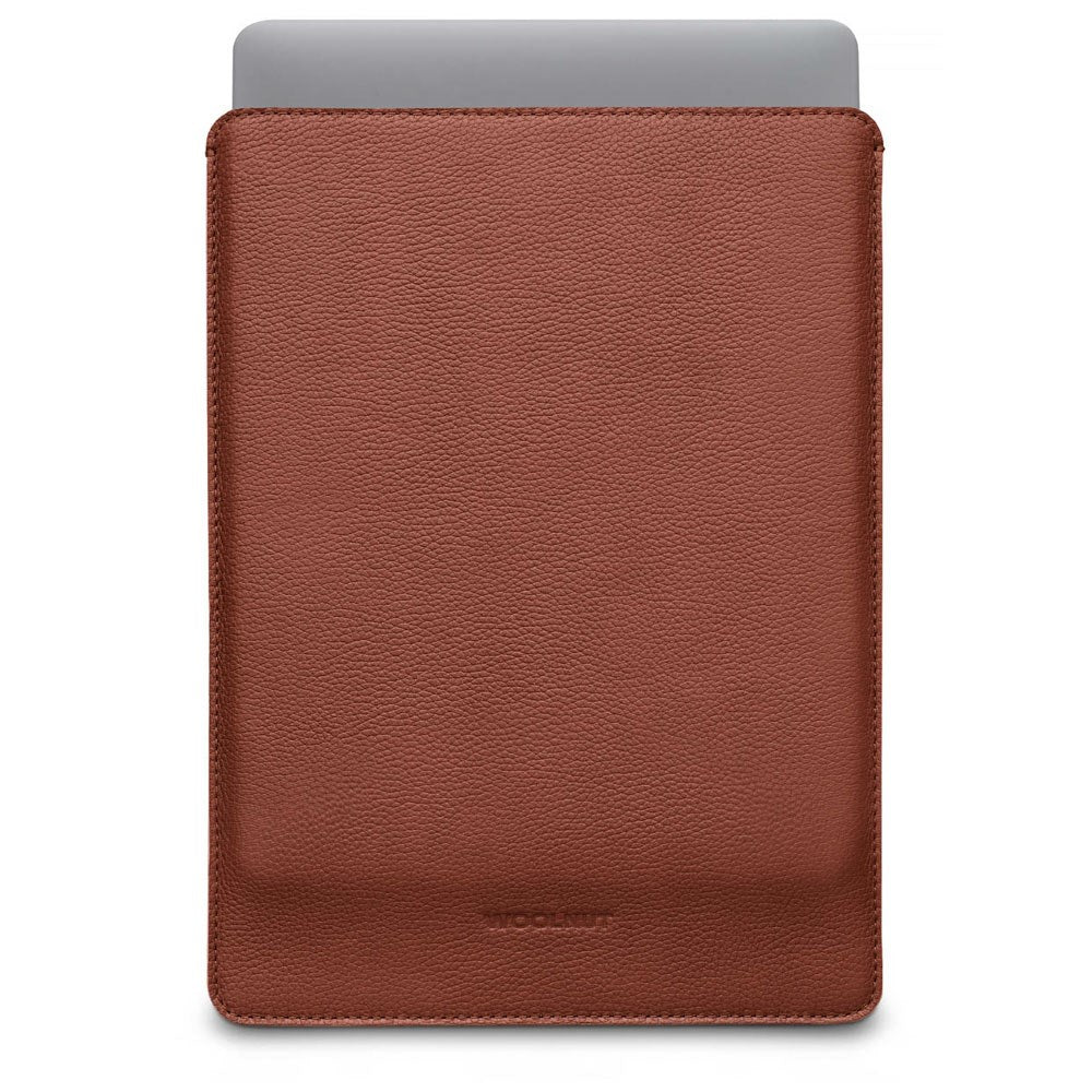 MacBook Pro 14" M5 / M4 / M3 / M2 / M1 (2025 / 2021) Genuine Leather Folio Sleeve - 24.5 x 33 cm - Brown