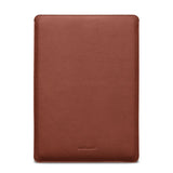 MacBook Pro 16" M4 / M3 / M2 / M1 (2024 - 2021) Genuine Leather Folio Sleeve - 27.5 x 37.5 cm - Brown