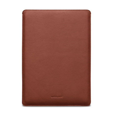 MacBook Pro 16" M4 / M3 / M2 / M1 (2024 - 2021) Genuine Leather Folio Sleeve - 27.5 x 37.5 cm - Brown