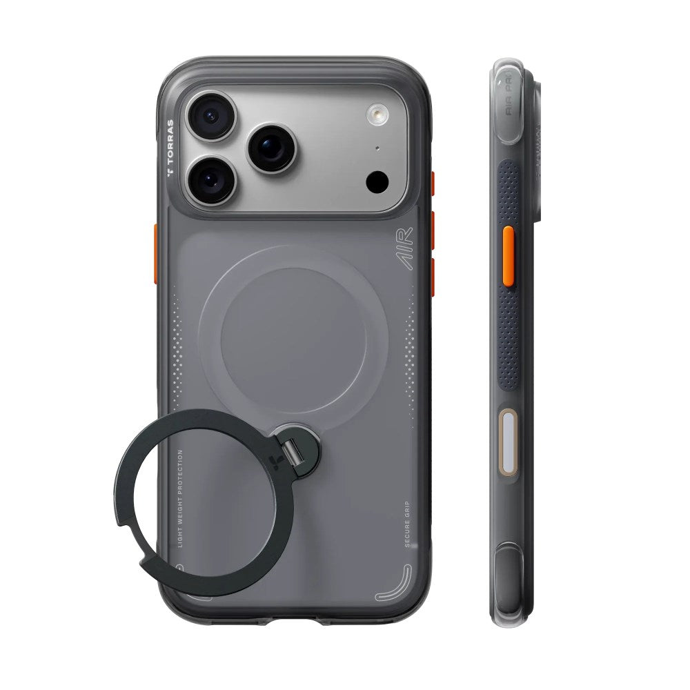 iPhone 18 Pro / 17 Pro TORRAS Ostand Q3 Air Case - MagSafe Compatible - Black