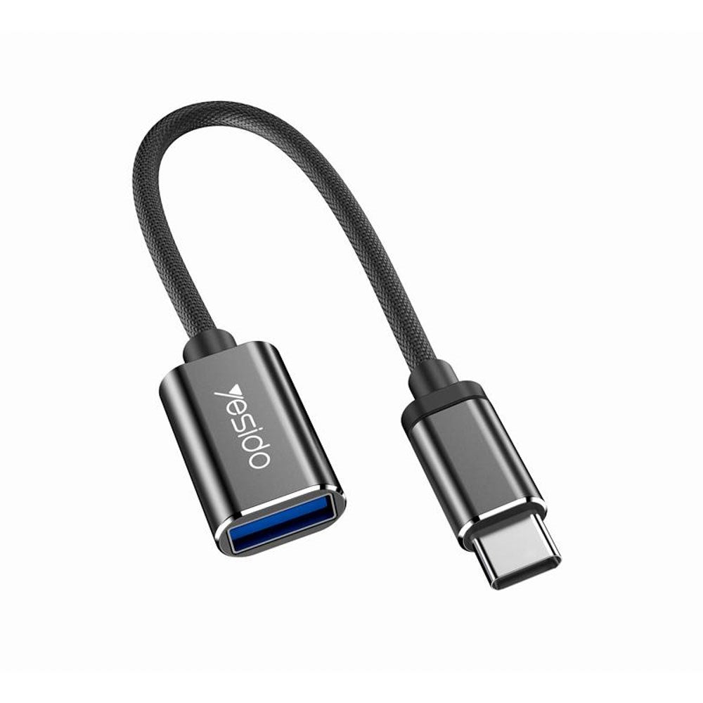 Yesido USB-A to USB-C Adapter - Grey