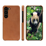 Samsung Galaxy S23 dbramante1928 Lynge Genuine Leather Magnet Flip Case - Tan